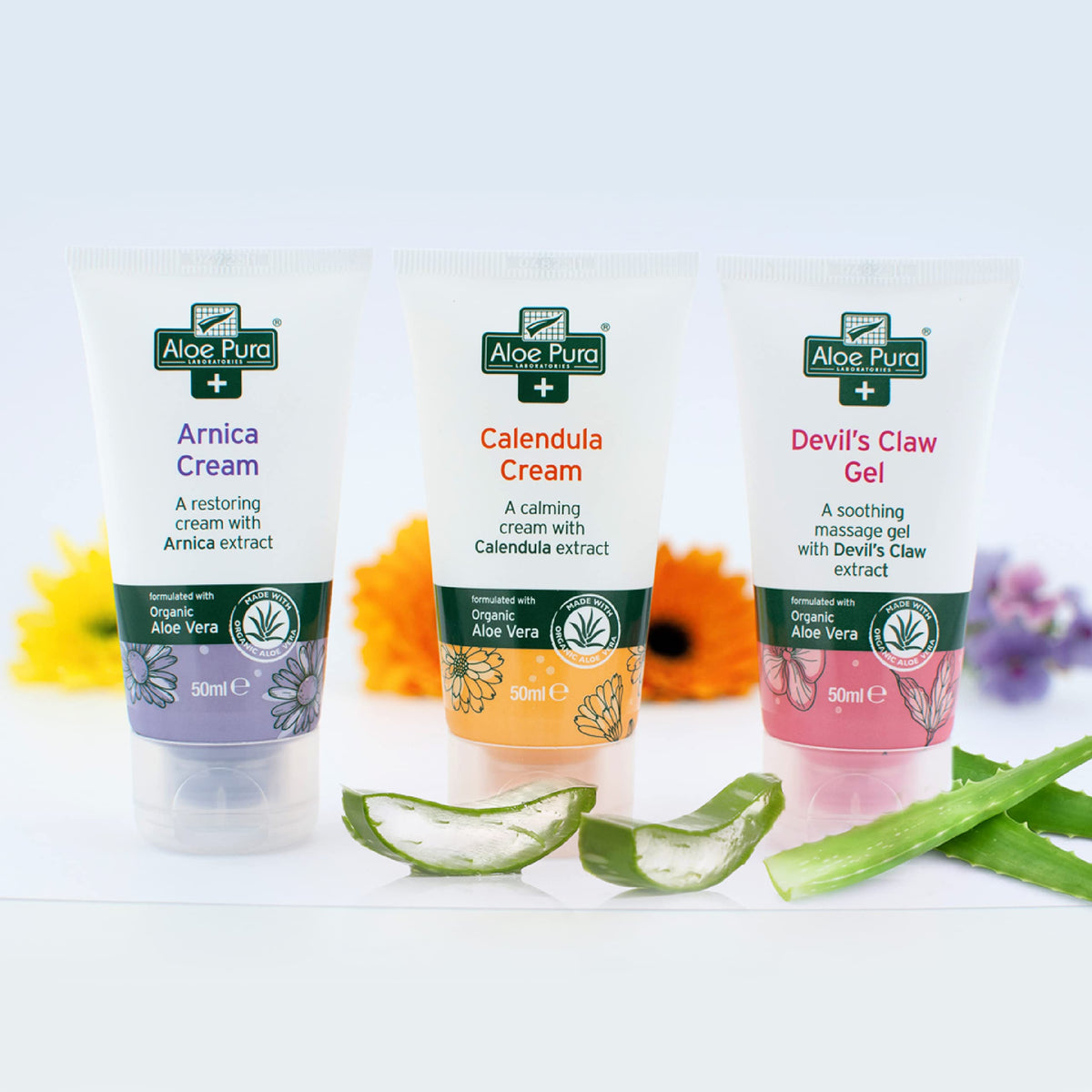 Aloe Pura Devil's Claw Gel with Organic Aloe Vera, Natural, Vegan, Cruelty Free, Paraben & SLS Free, Soothing, 50ml