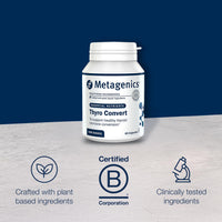 Metagenics Thyro Convert with Gum Guggul Resin - with Ashwagandha, Selenium & Zinc for Healthy Thyroid Hormone Conversion - 60 Capsules