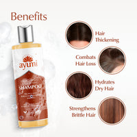Ayumi Hair Growth Shampoo with DHT Blocker | Anti Hair Loss Shampoo with Bhringraj| Argan OilShampoo for Dry Scalp Treatments | Hair Strengthening with Pumpkin | Ideal Women & MensShampoo | 1x250ml