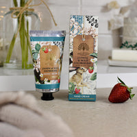 The English Soap Company Anniversary Hand Cream, Luxury Jasmine Hand Cream, Moisturising Hand Cream for Men and Women, Jasmine & Wild Strawberry Scent 75ml