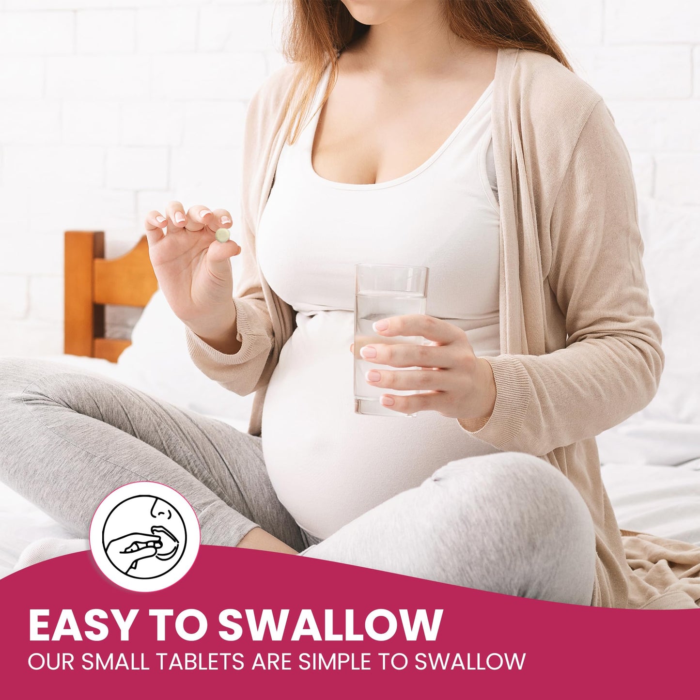 Red Label Health Folic Acid 400 mcg Tablets, 120 Vitamin B9 Tablets (4 Months Supply), Folate Fertility Supplement for Women, Vegan, Vegetarian, Supports Maternal Tissue Growth, Made in The UK