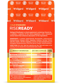 Wellgard Rise Ready – Advanced Formula for Energy Release & Vitality, 30 Vegan Capsules