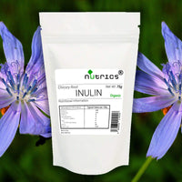 Nutrics® INULIN POWDER Prebiotic - Chicory Root 100% Natural Dietary Fibre - Suitable for Vegan Vegetarian Halal & Kosher Diet (75g)