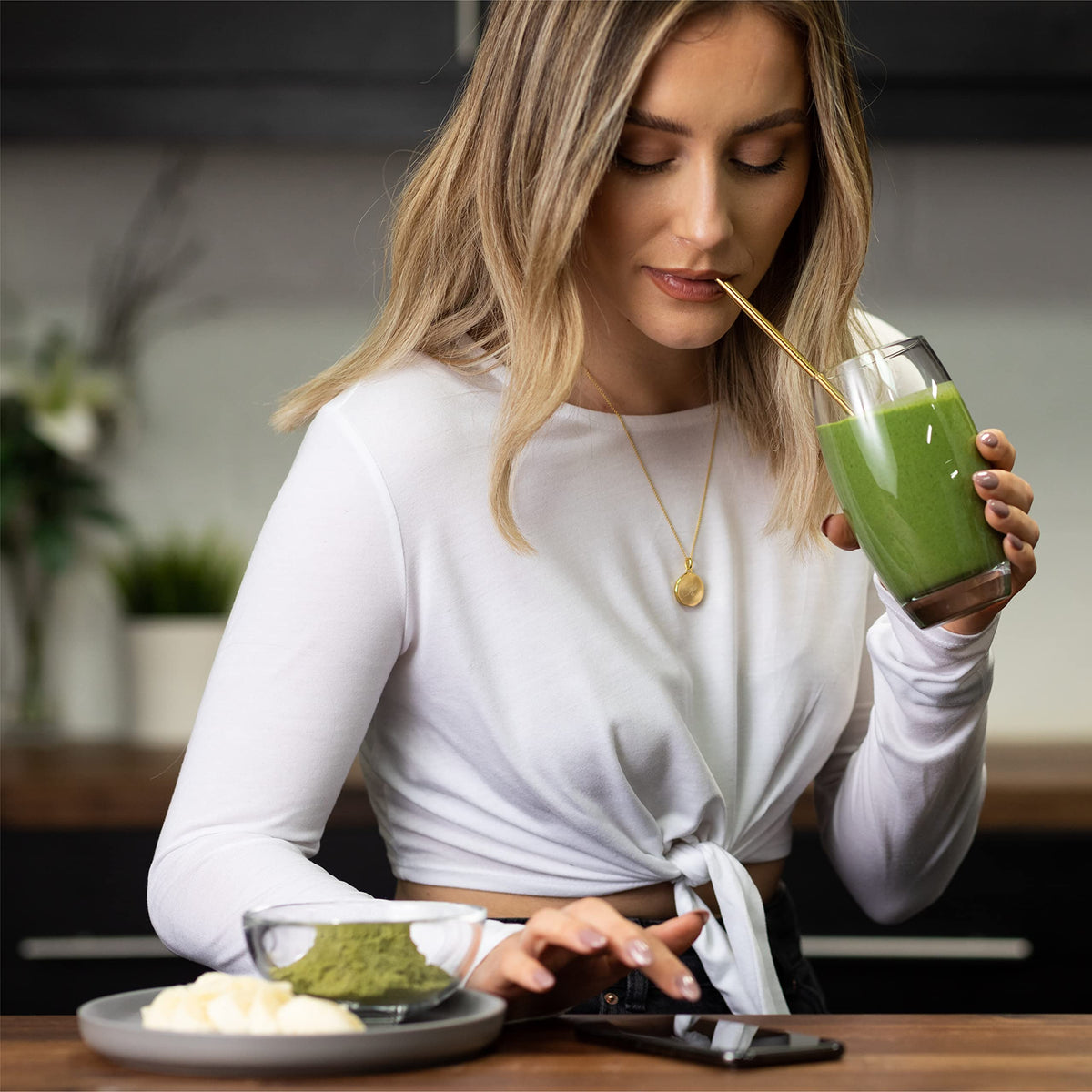 Naturya | Organic Green Superfood Powder Blend 250g | Alkaline, Vegan, Gluten-Free Superfood Powder