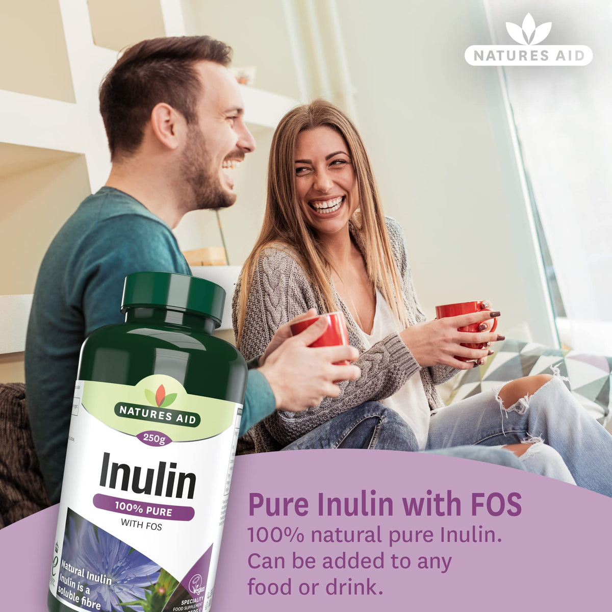 Natures Aid Inulin Powder Supplement 250g