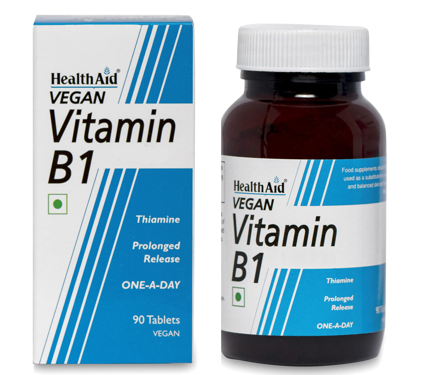 HealthAid Vitamin B1 (Thiamin) 100mg - Prolong Release - 90 Tablets