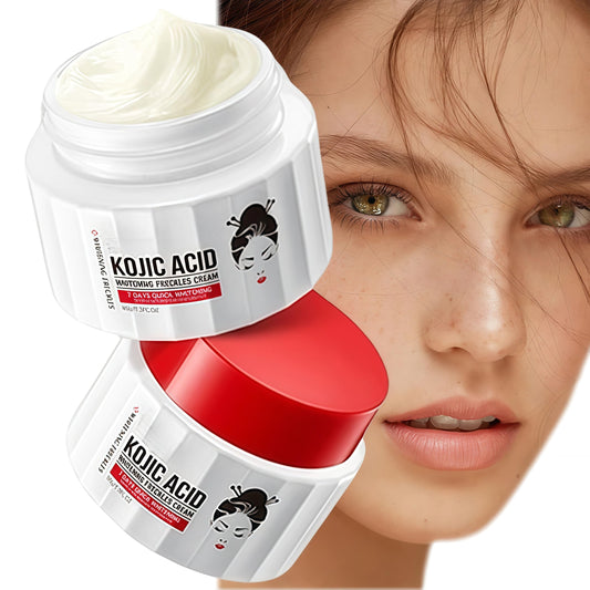 AurolaGlow Kojic Acid Cream – Brightening & Anti-Aging Dark Spot Remover – Hydrating Face Moisturizer for Dry Skin – Anti-Wrinkle Cream for Women – 50g