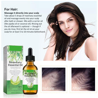 find back Rosemary Oil for Hair Growth,2 Pack Rosemary Essential Oil for Hair Loss Regrowth, Strengthens Hair, Nourishes Scalp, Light Weight, Non Greasy, Improves Scalp Circulation For Men And Women 2*2.02 Oz