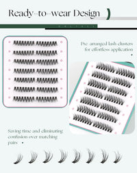 Onlyall Individual Eyelashes 3D Mink False Lashes Wispy EyeLash Fluffy 112 Pcs (11.5-16MM Pre-styled-Doll-7Pair) N06