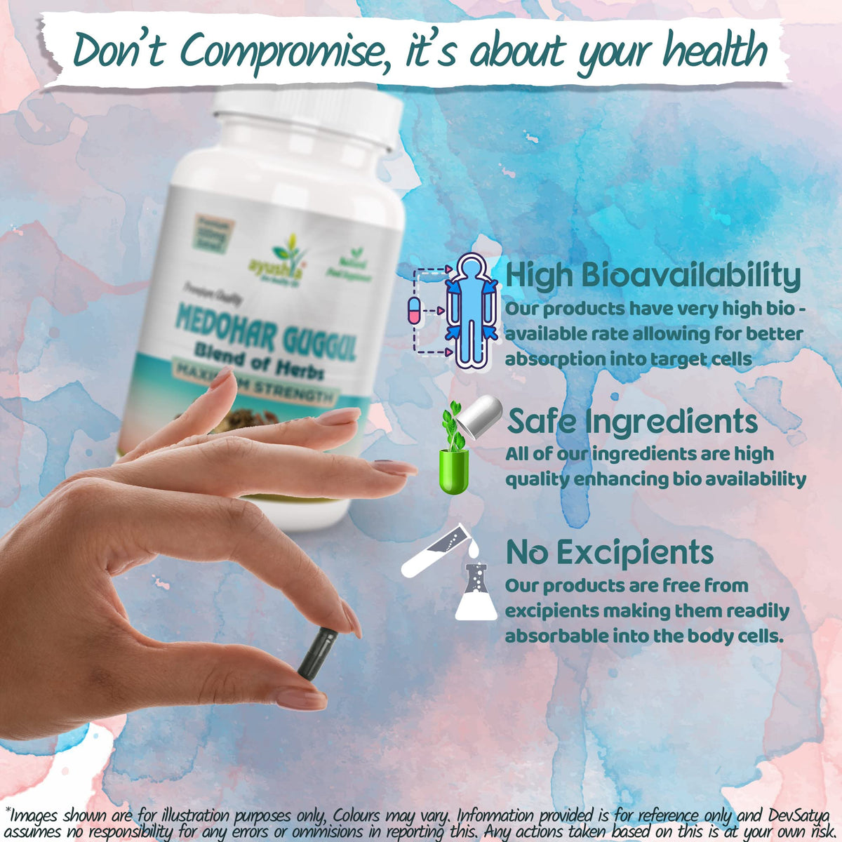 Ayushya Medohar Guggul Capsule, 60 Capsules, Natural