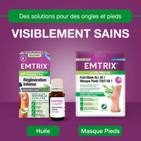 Emtrix Foot Mask Socks All in 1, Moisturising Foot Mask with Natural Tea Tree Oil, Designed to Hydrate, Exfoliate & Soften Cracked Heels in 20 Minutes for Baby Soft Feet - (1 Pair)