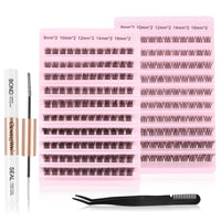 Glowing Win Cluster Lashes Kit Individual Eyelash with Bond Seal&Applicator