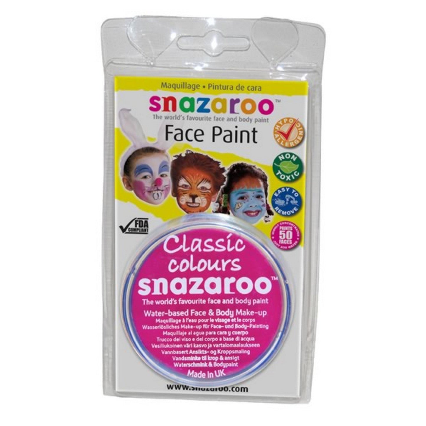 Snazaroo 18ml Non Toxic Face Paint (41 Colours) (One Size) (Lilac)