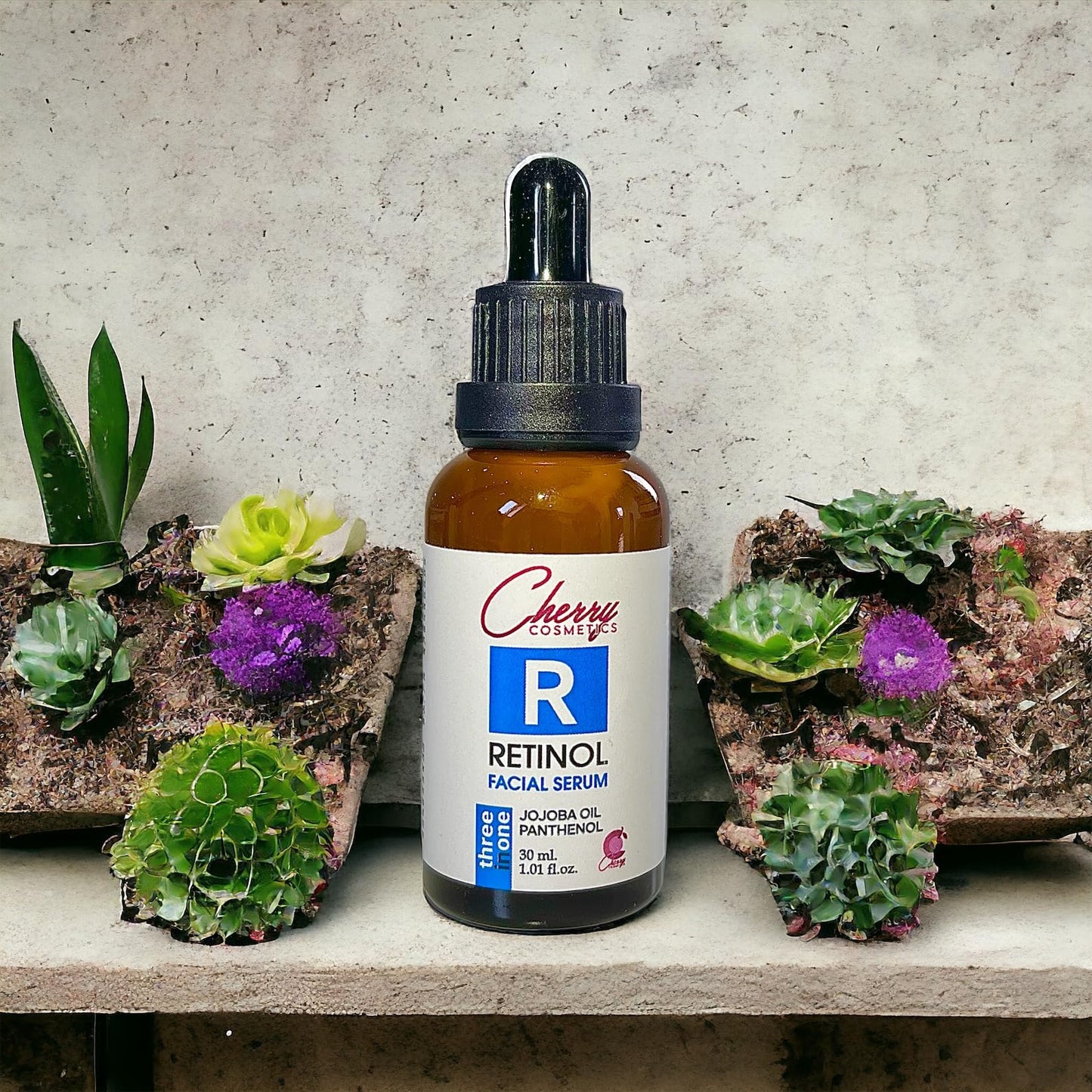 Cherry Cos Retinol Serum with Vitamin A and Wrinkle Away Instant Effect. Skin Renewing Anti-Ageing Face Serum. Age Spots and Milia Remover Skin Care Serum for Your Skincare.