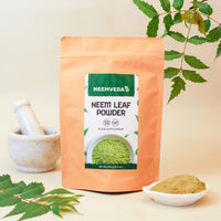 Neemveda Neem Leaf Powder 250 Grams (Azadirachta Indica) for Eating, Organically Grown, Premium Quality Neem Powder
