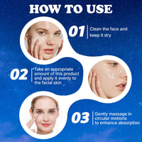 Gonggi 3Pcs Anti Aging Liquid Solution - Liquid Wrinkle, Anti-aging Facial Serums and Cream, Ideal Gifts for Women, Hydrating Serum Facial, Absorb Quickly &Suitable All Skin Type