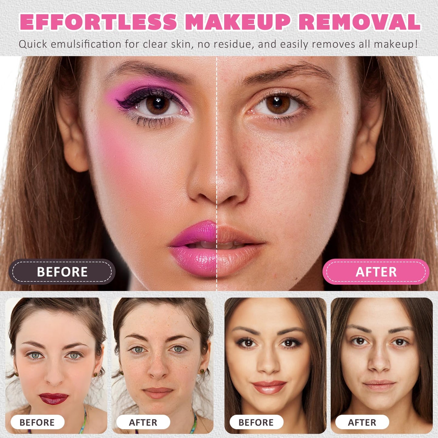 IWKDIJ Cleansing Balm |Makeup Remover & Hydrating Facial Wash for All Skin Types | Pore care + Moisturising -Acerola Berry & Vitamin C-100ml