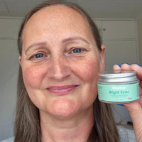 WildMint Bright Eyes Cream with Hyaluronic Acid | Brightening & Firming Eye Cream for Sensitive, Dry, Mature Skin | Reduces Dark Circles & Puffiness | UK Made Vegan & Cruelty-Free Skincare | 30ml