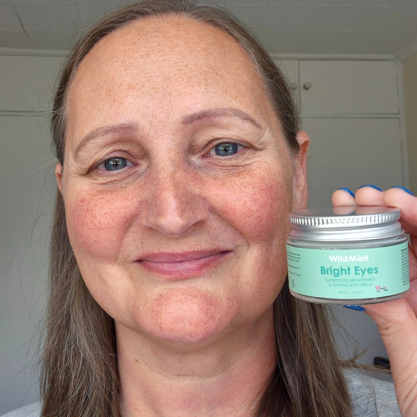 WildMint Bright Eyes Cream with Hyaluronic Acid | Brightening & Firming Eye Cream for Sensitive, Dry, Mature Skin | Reduces Dark Circles & Puffiness | UK Made Vegan & Cruelty-Free Skincare | 30ml