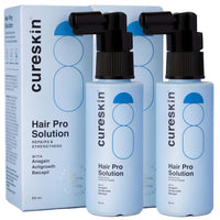Cureskin Hair Pro Solution | Hair Growth Serum with Anagain, Actigrowth, and Baicapil | Strengthen, Repair & Nourish Hair, 60 ml (Pack of 2)
