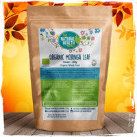 The Natural Health Market Organic RAW Moringa Leaf Powder - Certified Moringa Oleifera 13 Vitamins and Minerals and Over 19% Fibre and 27% Protein. (200g)