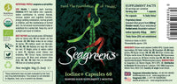 Seagreens, Seaweed Food Supplement, Iodine+ (Capsules 60)