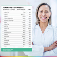 Health and Her Health & Her Multivitamin for Women Taking HRT, Gluten Free, 30 Day Supply