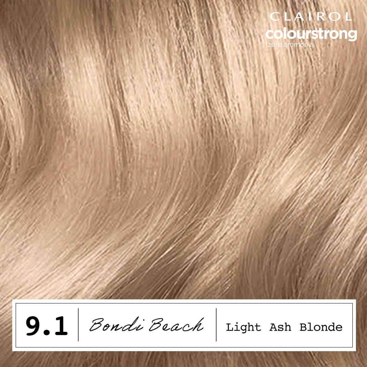 Clairol CLAIROL COLOUR STRONG PERMANENT HAIR DYE - 9.1 LIGHT ASH BLONDE