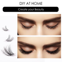 Magnetic SL Individual Lashes 72 Cluster Lashes 3D False Eyelashes Natural Look D Curl Reusable Fluffy Individual Cluster Lashes Soft Eyelashes DIY Cluster Eyelash Extensions Mix 10-16MM-DM01