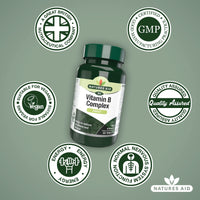 Natures Aid Vitamin B Complex, Suitable for Vegans, 90 Tablets