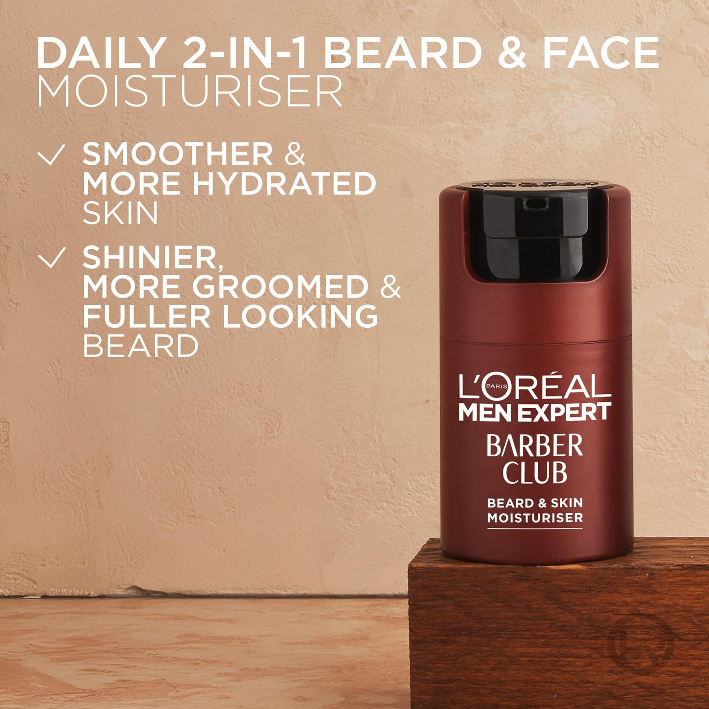 L’Oréal Paris men expert L'Oréal Men Expert Barber Club Short Beard and Face Soothing Moisturiser, Non-Greasy, Paraben Free, 50ml