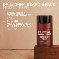 L’Oréal Paris men expert L'Oréal Men Expert Barber Club Short Beard and Face Soothing Moisturiser, Non-Greasy, Paraben Free, 50ml