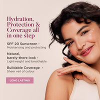SCULPTED by Aimee Connolly Sculpted by Aimee HydraTint Tinted Serum Foundation SPF 20 Hydrating Skin Tint with Hyaluronic Acid Shade SHT7.0, Tan, Golden Undertone