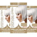 Ash Blonde Hair Dye with added Plex Hair Care Conditioner, Permanent Hair Colour with Cool Ash Hair Toner for Blond Hair, Vegan Hair Dye, Cruelty-Free - Smart Beauty Hair Colour (Pack of 3)