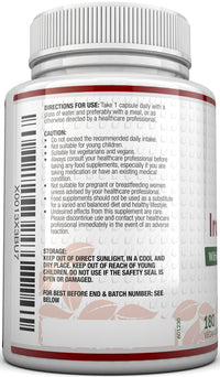 Iron Supplement, 180 Vegan Capsules with Vitamin C, B12 & Folic Acid, for Men and Women - Iron Capsules not Iron Tablets, 6 Month Supply - from Ferrous Fumarate - Made in The UK