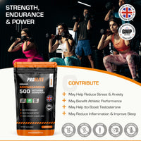 PROELITE Ashwagandha 180 Capsules Vegan Ashwagandha Root Powder Capsule 10% Withanolides 500mg High Strength 10,000mg Extract 20:1 | Stress Relief, Energy, Strength & Endurance by PRO-Elite