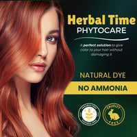 Herbal Time Phytocare Permanent Hair Dye Color Black 1N | Professional Natural Hair Dye Kit | Nourish and Protect Your Hair | Ammonia, PPD and SLS Free | 124.5 ml