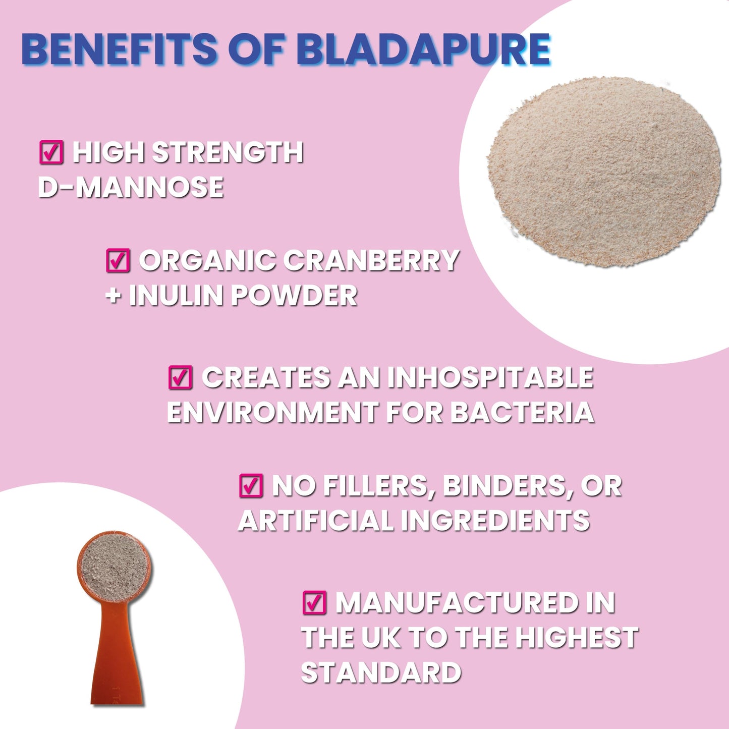 BLADAPURE Bladapure D Mannose High Strength Powder, 90 g