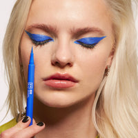 3INA MAKEUP - The Color Pen Eyeliner 850 - Blue Liquid Eyeliner 10h Longwear - Precise Felt Tip Matte Liner Sensitive Eyes