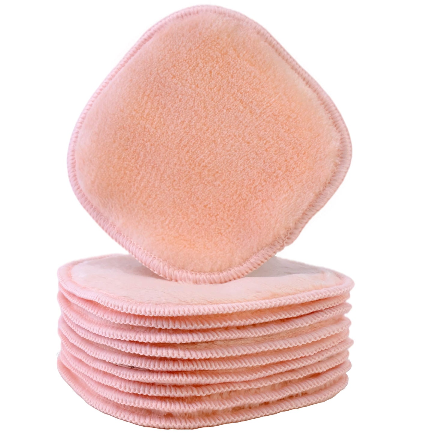 POLYTE Polyte Premium Hypoallergenic Chemical Free Microfibre Fleece Makeup Remover and Facial Cleansing Cloth (13x13 cm, 10 Pink Cloths)