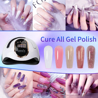 CANVALITE Canvalite UV Nail Lamp 168W Faster Gel Nail Lamp Professional Nail Dryer with Automatic Sensor /4 Timer Settings/LCD Display for Gel Nails Polish Starter Nail Art Tools for Home Salon