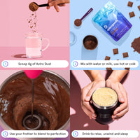 Space Goods Spacegoods Astro Dust 240g ℮, 30 Servings, Contains Magnesium and Ashwagandha, Relax Unwind & Sleep Deeply, Soothe Body & Mind, Chai Flavour