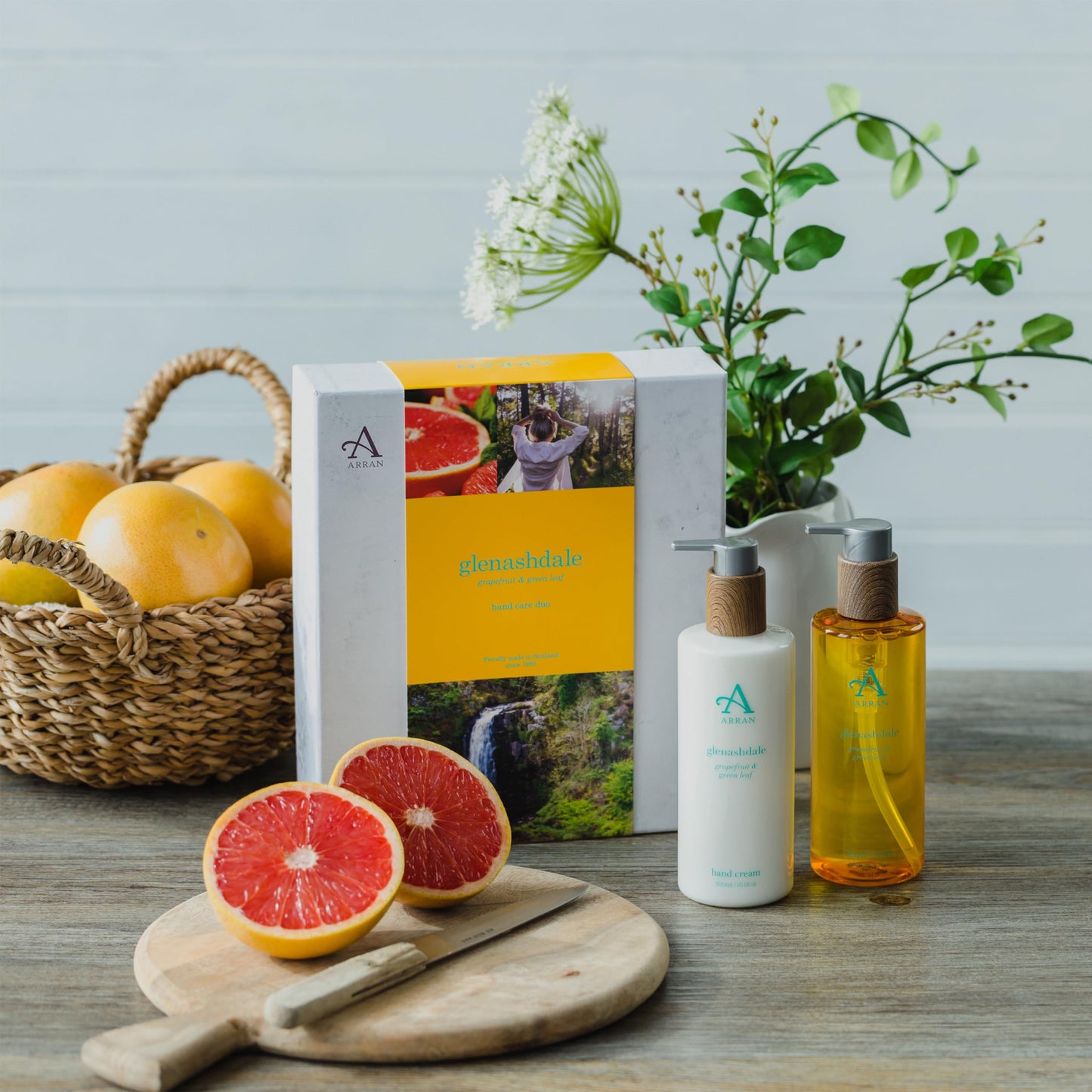 Arran Sense of Scotland Arran Glenashdale Luxury Hand Wash (300ml/10floz) Premium Liquid Hand Soap Scented with Bright Zesty Citrus Oils