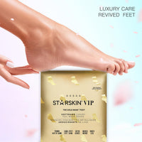 STARSKIN VIP Gold Mask Foot 1x16g, Softening Foot Mask for all Skin Types, Korean Skin Care, Hydrating and Moisturizing with Shea Butter and Rose Oil, K Beauty Skincare