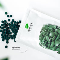 Nature's Finest by Nutrisslim Spirulina Tablets 250mg per Tablet (500 Tablets), 100% Organic Herbal Supplements, Natural Iron and Chlorophyll Source, Immune Booster Supplement - Vegan