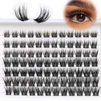 3D Fluffy Lash Clusters 14mm EMEDA Individual Wispy Cluster Eyelash Extensions 14mm DIY Cluster Lashes 3D Effect Eyelash Clusters (3D-EME333-14mm)