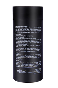 RESTRAND Hair Building Fibres. The Latest Generation of Fibres. Instantly Hide Hair Loss. 14 Colours Available, Large 28g Pot. (Very Dark Brown)