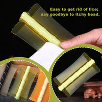 UEKPDM 2-Pack Nit Comb for Lice & Dandruff – Double-Sided Fine Tooth Comb for Flakes, Nits and Tangled Hair – Green Scalp Care Tool for Kids & Adults