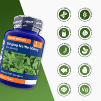 Zipvit Stinging Nettle 600mg, 200mg Per Tablet, 90 High Strength Vegan Tablets, Potent Antioxidant