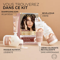 L'Oreal Paris L'Oréal Paris - Permanent Hair Colour Kit - Ammonia Free - Covers 100% White Hair - Excellence Cream Universal Nudes - Shade : Universal Dark Brown (3)
